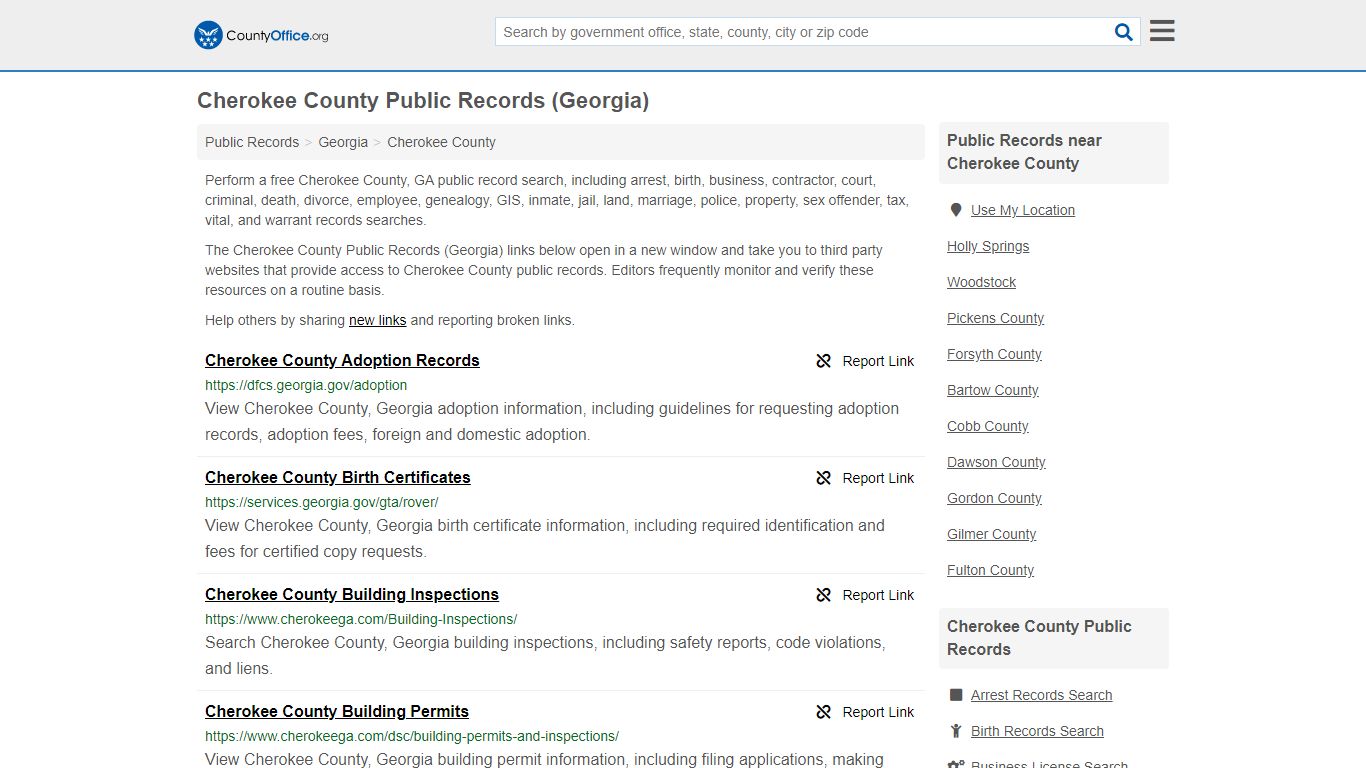 Public Records - Cherokee County, GA (Business, Criminal ...